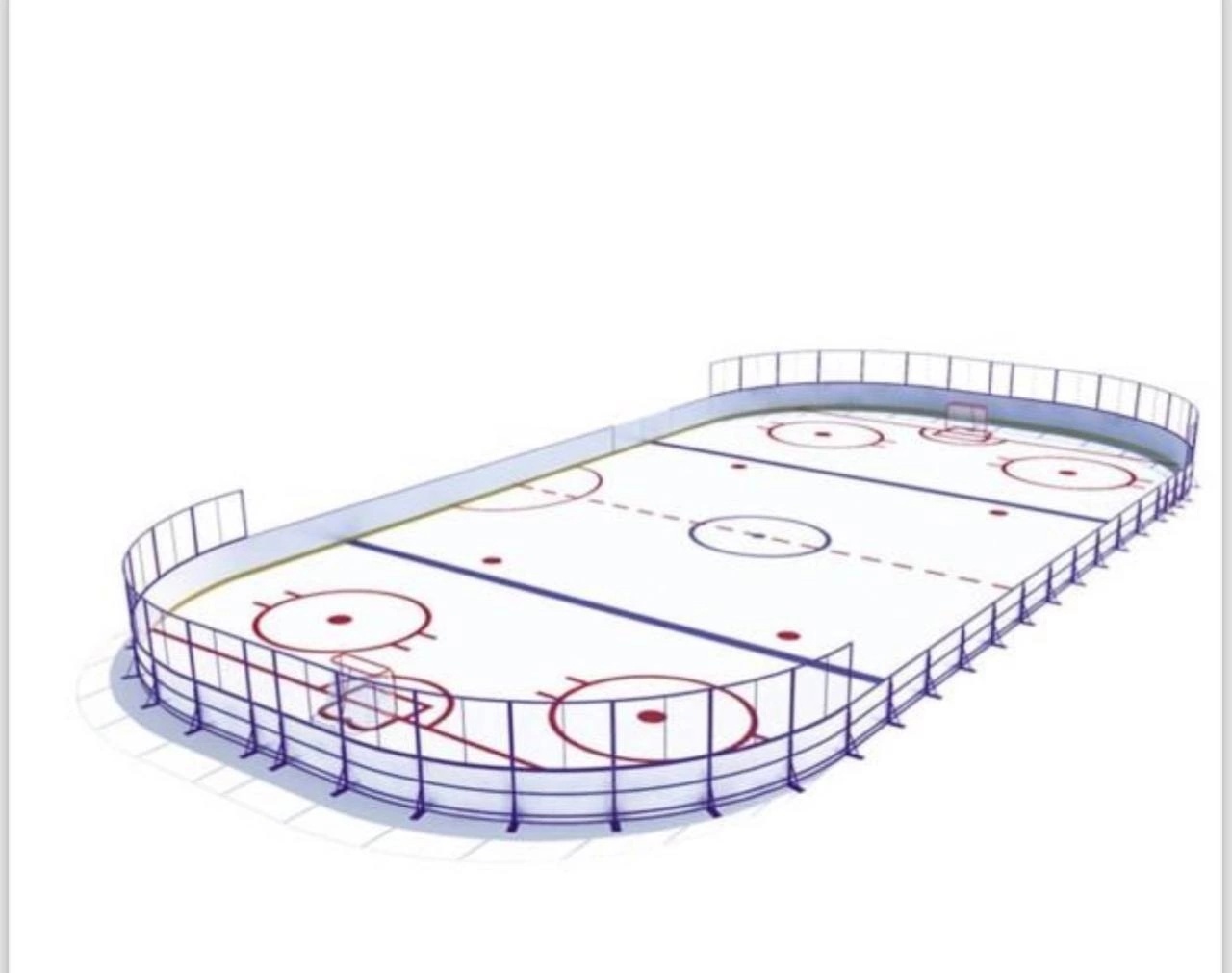 В поселке Шипицыно модернизируют хоккейный корт.