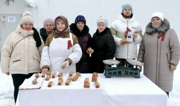 Акция "Блокадный хлеб" в Котласском муниципальном округе.